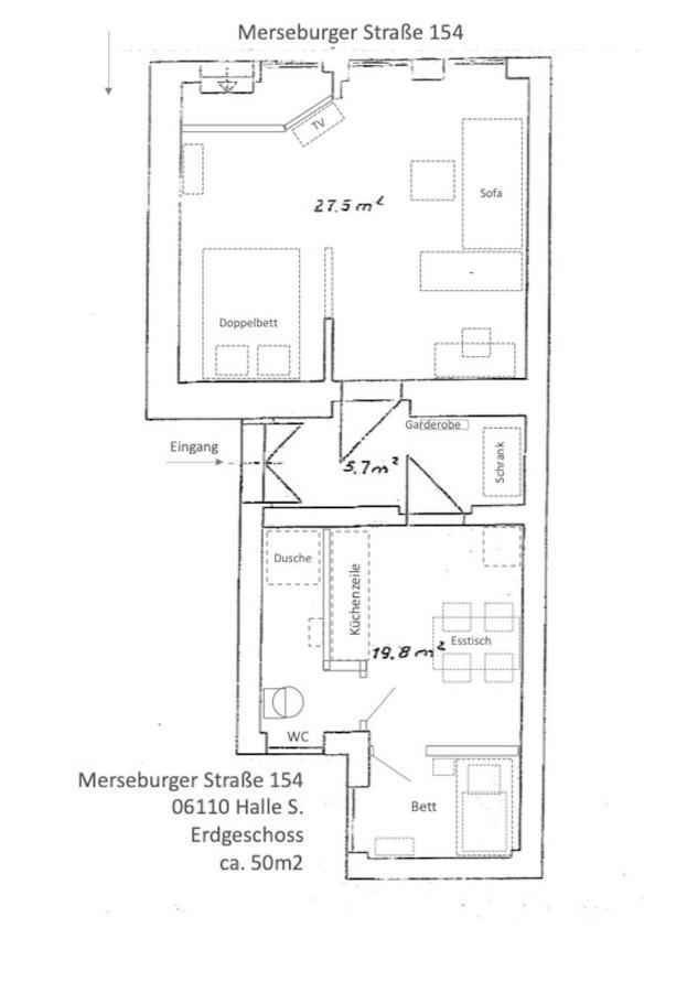 Appartement "Gudrun" Inklusive Parkplatz Halle (Saale) Exterior foto